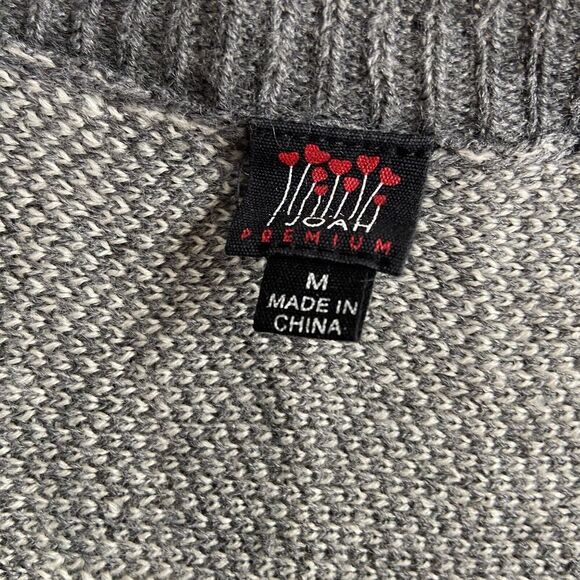 I Joah Pullover Poncho Gray Size Medium - Picture 3 of 7